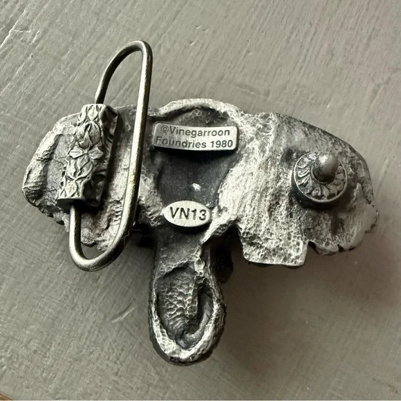 VINTAGE Elephant Bergamot Dragon Designs Belt Buckle